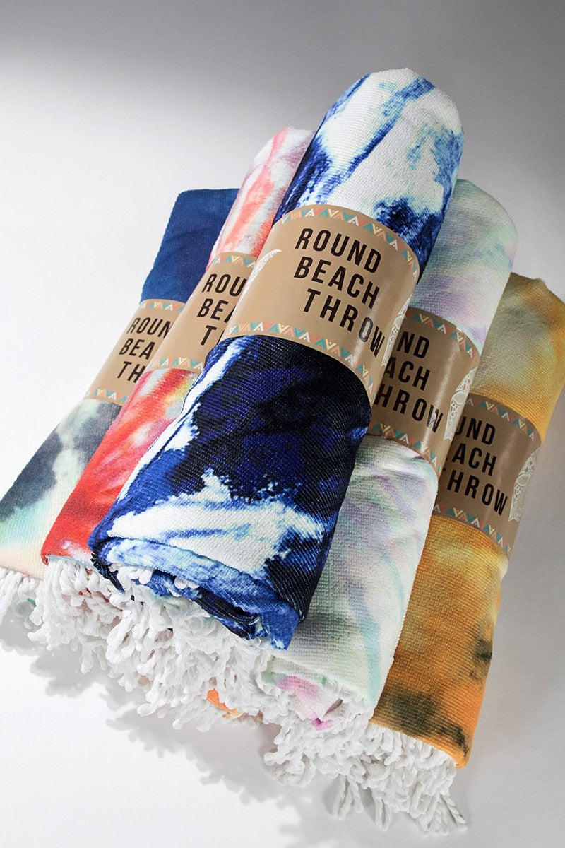 Santa Monica Tie-Dye Towel: Santa Monica / OS