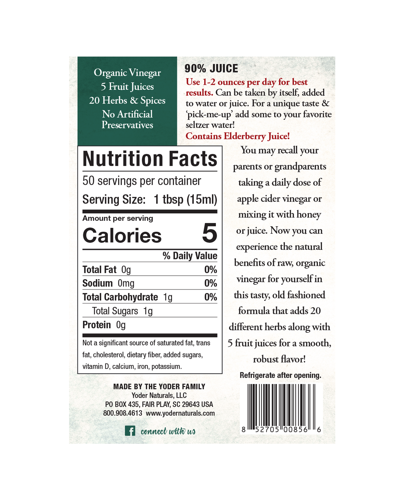 Yoder's Good Health Recipe