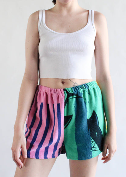 Over Dyed Towel Shorts