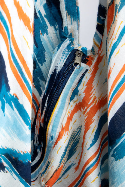 Handcrafted Ocean Breeze Boho Bag: Ocean Breeze / OS