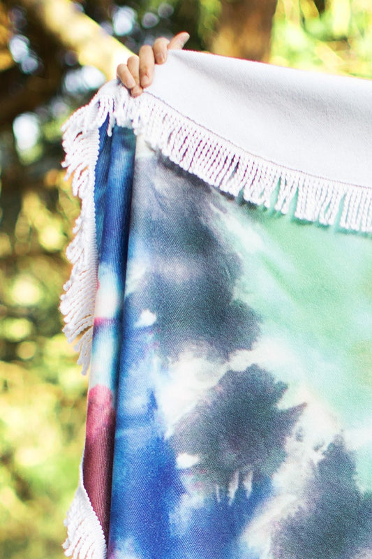 Santa Monica Tie-Dye Towel: Santa Monica / OS