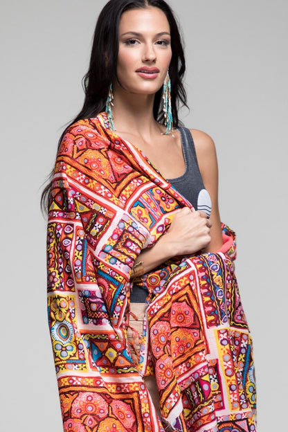 Luxury Ethnic Block Print Towel: Bali / OS
