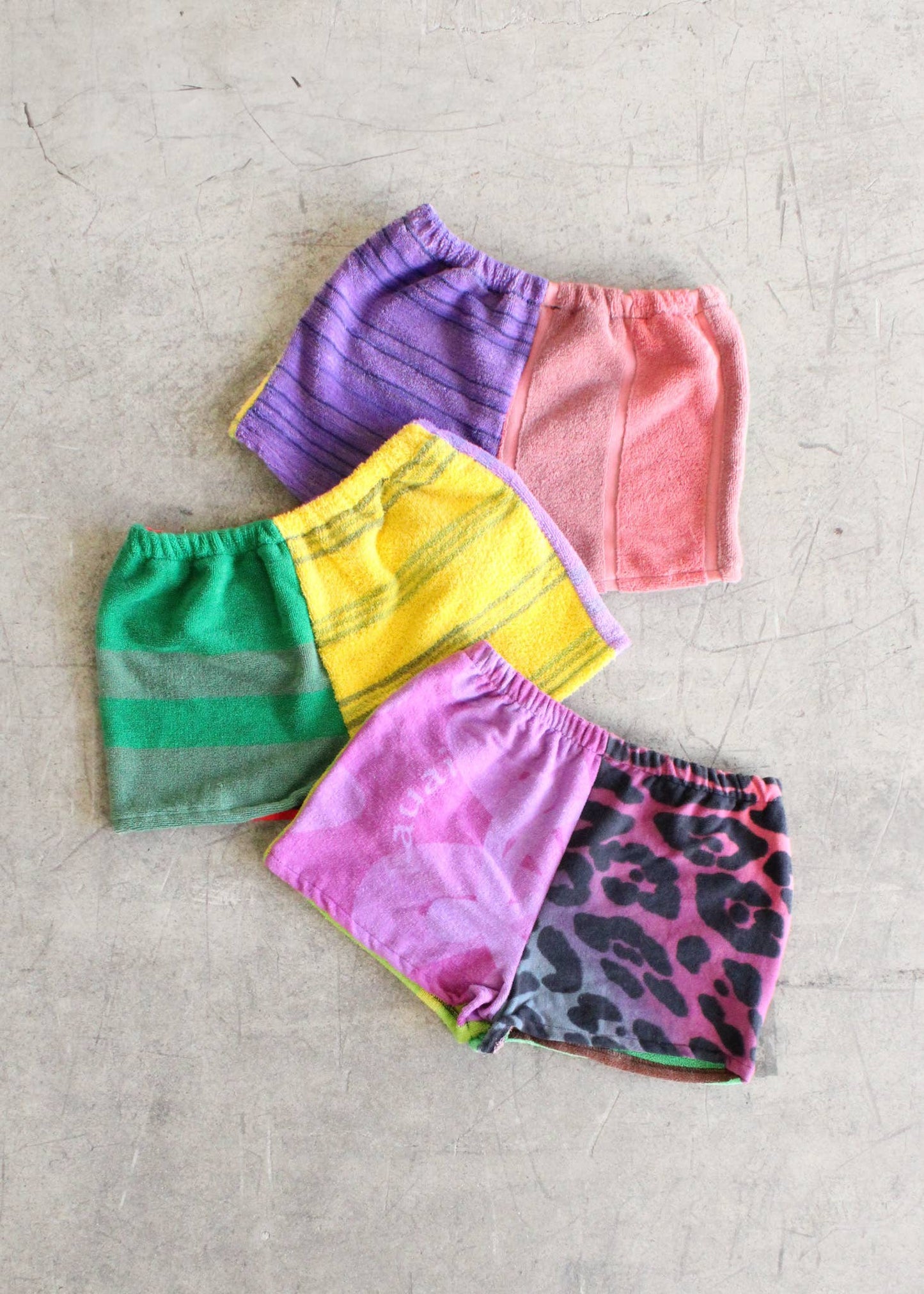 Over Dyed Towel Shorts